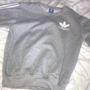 Large Adidas Gray Sweatshirt